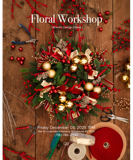 Wreath Making Workshop - December 5 @ 7pm