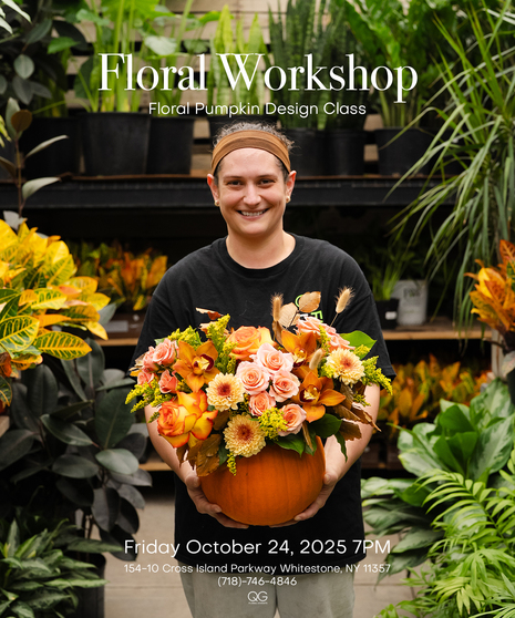 Pumpkin Design Flower Class - October 24 @ 7pm